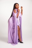 Dally Lavender Sultry Cut-out Dress